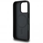 Carcasa Karl Lagerfeld Grained Pattern and Logo cu MagSafe compatibila cu iPhone 16 Pro, Negru 8 - lerato.ro