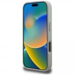 Carcasa Karl Lagerfeld Grained Pattern and Logo cu MagSafe compatibila cu iPhone 16 Pro, Gri 6 - lerato.ro