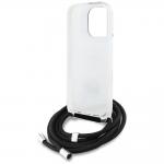 Carcasa Karl Lagerfeld IML Crossbody Karl and Choupette compatibila cu iPhone 16 Pro, Alb 7 - lerato.ro