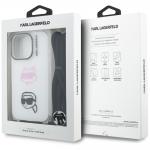 Carcasa Karl Lagerfeld IML Crossbody Karl and Choupette compatibila cu iPhone 16 Pro, Alb 8 - lerato.ro