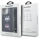 Carcasa Karl Lagerfeld IML Crossbody Karl and Choupette compatibila cu iPhone 16 Pro Max, Negru 8 - lerato.ro