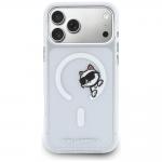 Carcasa Karl Lagerfeld IML Peekaboo cu MagSafe compatibila cu iPhone 17 Pro Max, Transparent 2 - lerato.ro