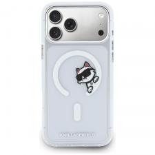 Carcasa Karl Lagerfeld IML Peekaboo cu MagSafe compatibila cu iPhone 17 Pro Max, Transparent