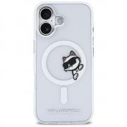 Carcasa Karl Lagerfeld IML Peekaboo cu MagSafe compatibila cu iPhone 17, Transparent