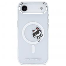 Carcasa Karl Lagerfeld IML Peekaboo cu MagSafe compatibila cu iPhone 17 Air, Transparent