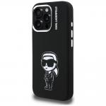 Carcasa Karl Lagerfeld Silicone Karl Sketch cu MagSafe compatibila cu iPhone 16 Pro, Negru 3 - lerato.ro