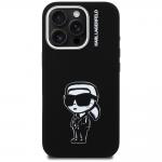 Carcasa Karl Lagerfeld Silicone Karl Sketch cu MagSafe compatibila cu iPhone 16 Pro, Negru 2 - lerato.ro