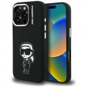 Carcasa Karl Lagerfeld Silicone Karl Sketch cu MagSafe compatibila cu iPhone 16 Pro Max, Negru