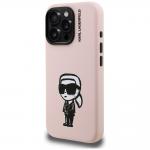 Carcasa Karl Lagerfeld Silicone Karl Sketch cu MagSafe compatibila cu iPhone 16 Pro Max, Roz 3 - lerato.ro