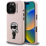 Carcasa Karl Lagerfeld Silicone Karl Sketch cu MagSafe compatibila cu iPhone 16 Pro, Roz 4 - lerato.ro