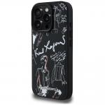 Carcasa Karl Lagerfeld Grained Pattern and Logo cu MagSafe compatibila cu iPhone 16 Pro Max, Negru 3 - lerato.ro