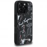 Carcasa Karl Lagerfeld Grained Pattern and Logo cu MagSafe compatibila cu iPhone 16 Pro Max, Negru 5 - lerato.ro