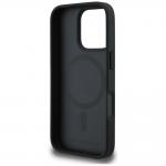 Carcasa Karl Lagerfeld Grained Pattern and Logo cu MagSafe compatibila cu iPhone 16 Pro Max, Negru 8 - lerato.ro