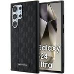Carcasa Karl Lagerfeld Saffiano Mono Metal Logo compatibila cu Samsung Galaxy S24 Ultra, Negru 4 - lerato.ro