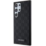 Carcasa Karl Lagerfeld Saffiano Mono Metal Logo compatibila cu Samsung Galaxy S24 Ultra, Negru 3 - lerato.ro