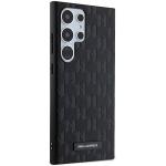 Carcasa Karl Lagerfeld Saffiano Mono Metal Logo compatibila cu Samsung Galaxy S24 Ultra, Negru 5 - lerato.ro