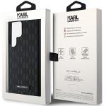 Carcasa Karl Lagerfeld Saffiano Mono Metal Logo compatibila cu Samsung Galaxy S24 Ultra, Negru 9 - lerato.ro