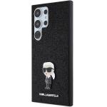 Carcasa Karl Lagerfeld Fixed Glitter Ikonik Logo Metal Pin compatibila cu Samsung Galaxy S24 Ultra, Negru 3 - lerato.ro