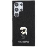Carcasa Karl Lagerfeld Fixed Glitter Ikonik Logo Metal Pin compatibila cu Samsung Galaxy S24 Ultra, Negru 2 - lerato.ro