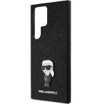 Carcasa Karl Lagerfeld Fixed Glitter Ikonik Logo Metal Pin compatibila cu Samsung Galaxy S24 Ultra, Negru 7 - lerato.ro