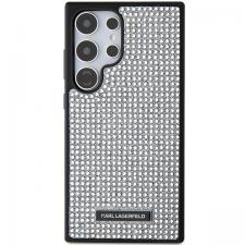 Carcasa Karl Lagerfeld Rhinestone Metal Logo compatibila cu Samsung Galaxy S24 Ultra, Silver