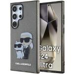 Carcasa Karl Lagerfeld IML Glitter Karl and Choupette compatibila cu Samsung Galaxy S24 Ultra, Negru 4 - lerato.ro