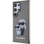 Carcasa Karl Lagerfeld IML Glitter Karl and Choupette compatibila cu Samsung Galaxy S24 Ultra, Negru 3 - lerato.ro
