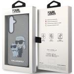 Carcasa Karl Lagerfeld IML Glitter Karl and Choupette compatibila cu Samsung Galaxy S24, Negru 9 - lerato.ro