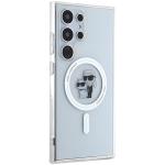 Carcasa Karl Lagerfeld IML Karl and Choupette Glitter Magsafe compatibila cu Samsung Galaxy S24 Ultra, Transparent 5 - lerato.ro