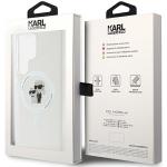 Carcasa Karl Lagerfeld IML Karl and Choupette Glitter Magsafe compatibila cu Samsung Galaxy S24 Ultra, Transparent 9 - lerato.ro