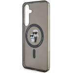 Carcasa Karl Lagerfeld Karl and Choupette Glitter MagSafe compatibila cu Samsung Galaxy S24 Plus, Negru 7 - lerato.ro