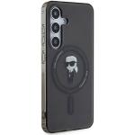 Carcasa Karl Lagerfeld IML Ikonik cu MagSafe compatibila cu Samsung Galaxy S24, Negru 5 - lerato.ro