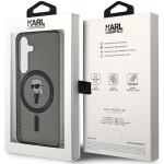 Carcasa Karl Lagerfeld IML Ikonik cu MagSafe compatibila cu Samsung Galaxy S24, Negru 9 - lerato.ro