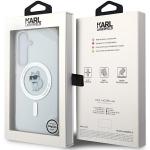 Carcasa Karl Lagerfeld IML Choupette Glitter Magsafe compatibila cu Samsung Galaxy S24 Plus, Transparent 9 - lerato.ro