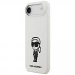 Carcasa Karl Lagerfeld Silicone Karl Sketch and Logo MagSafe compatibila cu iPhone 17 Air, Alb 3 - lerato.ro