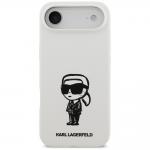 Carcasa Karl Lagerfeld Silicone Karl Sketch and Logo MagSafe compatibila cu iPhone 17 Air, Alb 2 - lerato.ro