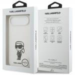 Carcasa Karl Lagerfeld Silicone Karl Sketch and Logo MagSafe compatibila cu iPhone 17 Air, Alb 9 - lerato.ro