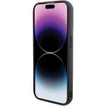 Carcasa Karl Lagerfeld Fixed Glitter Ikonik Metal Logo compatibila cu iPhone 15 Pro, Negru 6 - lerato.ro