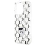 Carcasa Karl Lagerfeld Monogram Choupette compatibila cu iPhone 15 Pro, Transparent 7 - lerato.ro