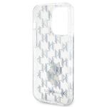 Carcasa Karl Lagerfeld Monogram Choupette compatibila cu iPhone 15 Pro, Transparent 8 - lerato.ro