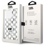 Carcasa Karl Lagerfeld Monogram Choupette compatibila cu iPhone 15 Pro, Transparent 9 - lerato.ro
