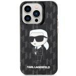 Carcasa Karl Lagerfeld Monogram Ikonik compatibila cu iPhone 15 Pro, Negru 2 - lerato.ro