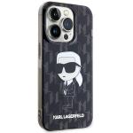 Carcasa Karl Lagerfeld Monogram Ikonik compatibila cu iPhone 15 Pro, Negru 5 - lerato.ro