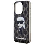 Carcasa Karl Lagerfeld Monogram Ikonik compatibila cu iPhone 15 Pro, Negru 7 - lerato.ro