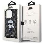Carcasa Karl Lagerfeld Monogram Ikonik compatibila cu iPhone 15 Pro, Negru 9 - lerato.ro
