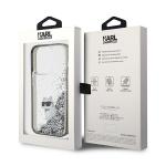Carcasa Karl Lagerfeld Liquid Glitter Choupette compatibila cu iPhone 15 Pro, Transparent 9 - lerato.ro