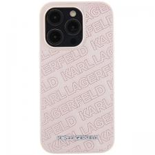 Carcasa Karl Lagerfeld Quilted K Pattern compatibila cu iPhone 15 Pro, Roz
