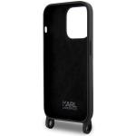 Carcasa Karl Lagerfeld Crossbody Silicone Ikonik compatibila cu iPhone 15 Pro, Negru 7 - lerato.ro