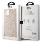 Carcasa Karl Lagerfeld Quilted K Pattern compatibila cu iPhone 15 / 14 / 13, Roz 9 - lerato.ro