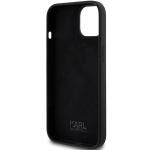 Carcasa Karl Lagerfeld Silicone Karl Script compatibila cu iPhone 15 / 14 / 13, Negru 8 - lerato.ro